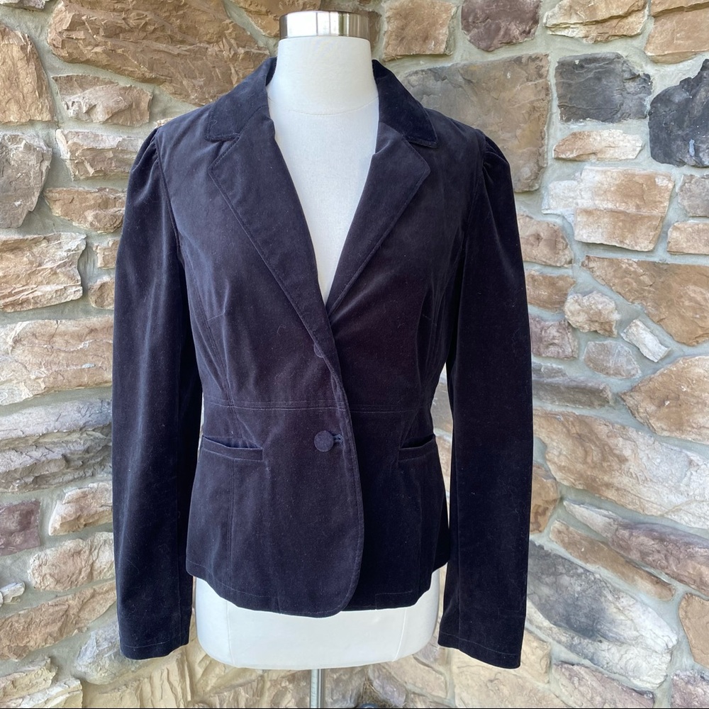 Tommy Hilfiger Velvet Like Black Blazer
